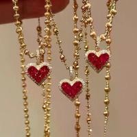 ราคา สร้อยคอจี้หัวใจสีแดง ฝังเพชรเงาสุดๆ สำหรับผู้หญิง แฟชั่นประณีตระดับไฮเอนด์ โซ่กระดูกไหปลาร้ารูปหัวใจหวาน สร้อย เม็ด มะยม (1731911096732977154)