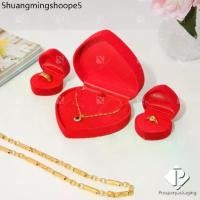 ราคา กล่องกำมะหยี่ กล่องใส่เครื่องประดับรวมชุด หัวใจ ใส่แหวน 2 ใบ และ หัวใจกล่องเซ็ต 1 จัดเก็บเครื่องประดับ สร้อย (1732271396773857523)