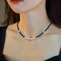 ราคา สร้อยคอคริสตัลสีดำ, ช่องหรูหราใหม่แท้, สำหรับผู้หญิง, โซ่เค้นคอ, จี้มุกธรรมชาติ สร้อย ม่อน ชิชิ (1731361033895183394)