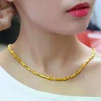 ราคา สร้อยคอทองทราย สำหรับผู้ชายและผู้หญิง โซ่ทอง สร้อย คอ ผู้หญิง แหวน ผู้ชาย (1731800958131406256)