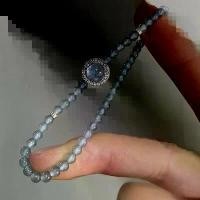 ราคา สร้อยข้อมือลูกปัดหินจี้ตาแมวพร้อมเพทายสีน้ำเงิน หิน ตา แมว สร้อย เงิน (1731793242959152560)