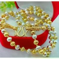 ราคา สร้อย2กษัตริย์ลายกลมแฉกสลับสี 3มิล งานอิตาลีแท้ ตะขอปั๊ม925 สวย ทน ใส่อาบน้ำได ไม่ลอก สินค้าขายดี (1731869239926491015)