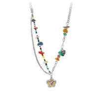 ราคา สร้อยคอยิ้มดอกไม้ลูกปัดสองชั้น, สีใหม่, สำหรับผู้หญิง, ราคาไม่แพง, หรูหรา, การออกแบบที่ไม่ซ้ำกัน, ความรู้สึกกลุ่ม, หินเจียร, โซ่กระดูกไหปลาร้า, แหวนเฮโล กําไลข้อมือผู้ชายurthe ก (1730670639521892748)