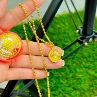 ราคา สร้อยคอพร้อมจี้ จี้พระ หลวงพ่อโสธร สร้อย 2สลึง ลายไข่ปลา สามารถใส่ติดตัวอาบน้ำได้ค่ะ (1731412143133001465)