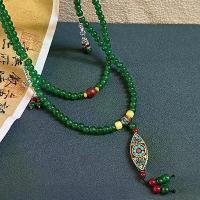ราคา สร้อยคอมรกตสีเขียว, การออกแบบประกายไฟ, สร้อยคอลูกปัดแก้ววินเทจสุดหรู, ความงามย้อนยุคที่สวยงาม, สไตล์จีน, เครื่องประดับเค้นคอ Hanfu สร้อยพระ งาช้าง สร้อย ข้อมือ (1731638306721598337)