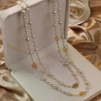 ราคา สร้อยคอมุก สไตล์ Camellia เล็ก ดีไซน์กลวง ชาแนล ยาว สำหรับผู้หญิง เหมาะสำหรับเสื้อผ้า จี้ สร้อย คอ ทอง ปลอม (1731696364354571137)
