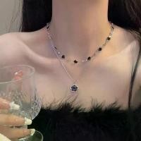 ราคา สร้อยคอจี้ดอกคามิเลียสีดำ, LEMON ของแท้, สำหรับผู้หญิง, สองชั้น, สไตล์ชาแนล, เครื่องประดับสไตล์, ล็อคระดับไฮเอนด์เฉพาะ เซต สร้อย คอ สร้อย คอทอง ไมครอน (1731828065997981156)