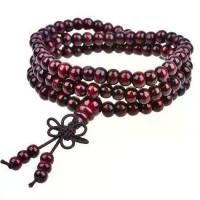 ราคา ไม้จันทน์ทิเบต สร้อยข้อมือลูกประคำไม้ขนาด 6 มม. มี108 ลูกประคำ สร้อยข้อมือมาลา สร้อยข้อมือ นำโชคลาภมาให้ (1731802123928962792)