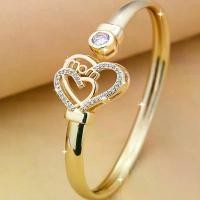 ราคา สร้อยข้อมือ Mama เพทายรูปหัวใจ Renevo สำหรับผู้หญิง สร้อยข้อมือเปิดปลาย่างรูปหัวใจ Ins Niche (1731802387515081846)