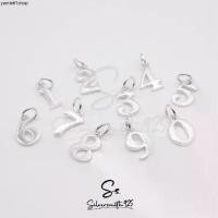 ราคา จี้ตัวเลข 0-9 เงินแท้ 92.5% สำหรับสร้อยคอ สร้อยข้อมือ จี้เงินแท้ (1731917537040106652)