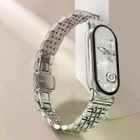 ราคา สายโลหะสำหรับ Xiaomi Band 10 และ 9, เข็มขัดสมาร์ทวอทช์, สแตนเลส, สร้อยข้อมือ Mi Band 9, สายรัดข้อมือ, สำหรับ Miband 8, อุปกรณ์เสริมสายรัด (1731822858235577691)