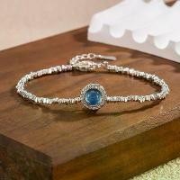 ราคา สร้อยข้อมือเพชร ฝังพลอยสีฟ้า สไตล์จีน หรูหรา ราคาไม่แพง ดีไซน์เรียบง่าย เรียบหรู (1731548236255758079)