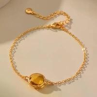 ราคา สร้อยข้อมือเพชร ทรงกลม สีเหลือง ดีไซน์เหลี่ยมเพชรพลอย ทันสมัย เครื่องประดับอเนกประสงค์ (1731356728149050977)