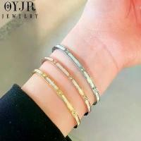 ราคา สร้อยข้อมือเพชร Oyjr สร้อยข้อมือสแตนเลสแท้ ไม่ลอก กำไลผู้หญิงสวย (1729973061240065013)