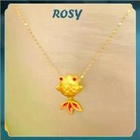 ราคา สร้อยคออิตาลี ชุบทอง จี้ปลาทอง น้ำหนัก 1.7 กรัม สำหรับผู้หญิง สร้อยคอของขวัญ ทอง 18K (1730797921658833609)