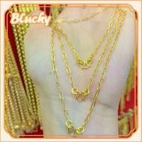 ราคา สร้อยคออิตาลี ชุบทอง (18K) สร้อยคอ M-clasp คลิปหนีบกระดาษ สำหรับผู้หญิงและผู้ชาย เหมาะสำหรับเป็นของขวัญ (1730593017818876494)