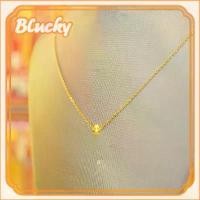 ราคา สร้อยคออิตาลี ชุบทองครึ่งทอง (Au750) สร้อยคอลูกปัดตาแมว สำหรับผู้หญิง ของขวัญ 18K (1731130292662143566)