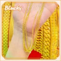 ราคา สร้อยคออิตาลี ชุบทองครึ่งทอง (18K) สร้อยคอ O-word 96.5% (1.9 กรัม) โซ่กลม ยาว 45-50 ซม. สำหรับผู้หญิง เหมาะสำหรับเป็นของขวัญ (1730882305113360974)