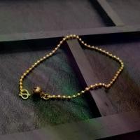 ราคา [Tiktok] Jiptha DIY สร้อยข้อเท้า สร้อยทองเหลือง ข้อเท้าทองเหลืองแท้ ข้อเท้ากระดิ่ง ขนาดข้อเท้า 21-24 ซม (1731198143064146949)