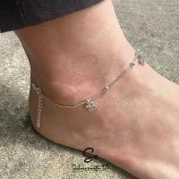ราคา สร้อยข้อเท้า เงินแท้ 92.5% พร้อมจี้เงิน กำไลข้อเท้า สร้อยเงินข้อเท้า ANKLE CHAIN (1731905239094888335)