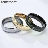 ราคา แหวน Lord of The Rings เหล็กทังสเตน เคลือบเงิน ดำ และทอง เครื่องประดับชาย Kemstone (1731909612882592841)
