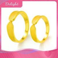 ราคา Delight แหวน แหวนคู่ ชุบทอง 22K แหวนทองคำ ไม่ก่อให้เกิดอาการแพ้ ยูนิเซ็กส์ แหวนเสริม ขายร้อน (1731906521796544212)