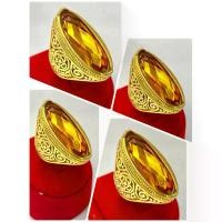 ราคา จัดส่งในกรุงเทพฯ แหวนทอง 18K พลอยบุษราคัมสีเหลือง ช่วยเสริมบารมี โชคลาภ วาสนา (1732311427945367631)