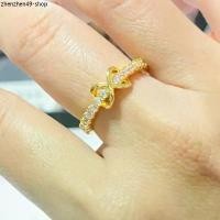 ราคา แหวนทอง Infinity ล้อมเพชร มี2แบบบ รุ่นฟรีไซส์ แหวนเพชร ทองชุบ 0245 (1731963138422638408)