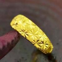 ราคา COD ของแท้100% ปรับขนาดได้ แหวนทองแท้ 1สลึง มีการรับประกัน ลายโปร่งหน้ามน น้ำหนัก (0.6 กรัม) ทองคำแท้ 96.5% ขายได้ จำนำได้!!! gold 24k jewelry ring for women แหวน0.6กรัม แหวนทอง (1732315348829768671)