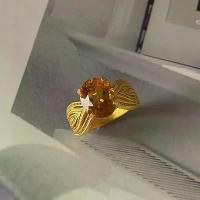 ราคา แหวนทอง ดีไซน์เฉพาะ แหวนเพทายสีเหลืองบราซิล เครื่องประดับแฟชั่นสไตล์ผู้หญิง ดีไซน์โบราณ ทองใหม่ (1731689077610546244)