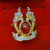 ราคา แหวนทอง พญานาค ฝังพลอย ขนาดฟรีไซส์ (1731571430242682137)