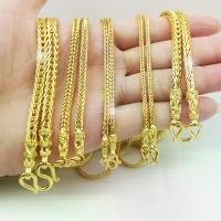 ราคา สร้อยทอง ทองเยาวราช ไม่ลอกไม่ดำ ตะปั้ม 925 สร้อยทอง แหวนทอง สร้อยข้อมือ ทองเหมือนแท้ ทองไมครอน ทองชุบ(N505) COD (1731801593160632127)