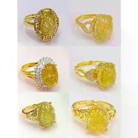 ราคา แหวนหินไหมทอง ( ฟรีไซส์ ) แหวนทอง18k แหวนหิน หินมงคล เสริมดวง (1731484974271204000)