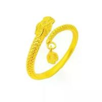 ราคา แหวนนักษัตรชุบทอง ขายดี สำหรับผู้หญิง ทำจากทองเหลือง แหวนปรับได้ ปีเกิด แหวนไดนามิก ดีไซน์มังกรเข้ม แหวนทอง (1731967544225794640)