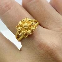 ราคา [พร้อมส่ง] แหวนทอง2สลึง ลายดอกไม้สวยงามแบบไทย แหวนทองชุบ แหวนทองไมครอน 0316 (1731278628690495385)