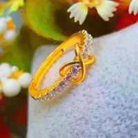 ราคา HK W02 แหวนแฟชั่น*** แหวนฟรีไซส์** แหวนทอง แหวนใบมะกอก แหวนทองชุบ แหวนทองสวย (1731245871289566352)