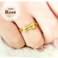 ราคา [พร้อมส่ง] พร้อมส่งทันใจ ปรับขนาดได้ แหวนทอง แบบดอกไม้ รวย 1สลึง ใส่สวยมั่นใจ ใส่แทนแหวนทองแท้ได้ สินค้าขายดี แหวนทองเหลืองแท้ ชุบเศษทองแท้ ทองไมครอน ทองปลอม แหวนทองคำแท้100 gold (1731672478985848801)