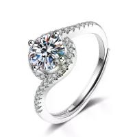 ราคา แหวนเพชร พร้อมใบรับรองกรวด ทรงกลมใหม่ กระเป๋าอาร์ม แฟชั่นสตรี ดีไซน์เปิดเรียบง่าย แหวนเพชรเต็ม 1 กะรัต แหวนเพชร 4 กรงเล็บ (1730632186388515280)