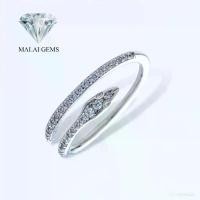 ราคา สไตล์การระเบิด Malai Gems แหวนเพชร แหวนงู โชคลาภ เงินทอง เงินแท้ 925 เคลือบทองคำขาว ประดับเพชรสวิส CZ รุ่น151-R190426 แถมกล่อง (1730333369874745658)