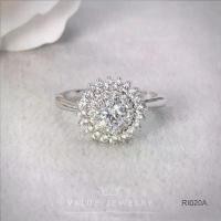 ราคา แหวนเพชร RI020 ประดับเพชร CZ ฝังคริสตัลแน่น วิบวับเหมือนเพชรแท้ แหวนผู้หญิง แหวน เครื่องประดับแฟชั่น ValueJewelry (1731823148214552323)