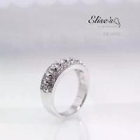 ราคา ER-3405 แหวนเพชร CZ หน้าเพชรเรียงสามแถว หน้าเพชรเต็มนิ้ว เคลือบทองคำขาวแหวนเกาหลี ของมีจำกัด ไซด์ 52 ไซด์เดียว แหวนสวย คําแนะนําการขายที่ร้อนแรงในเดือนนี้ (1731758101683865452)