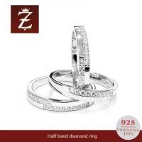 ราคา Zign Jewelryแหวนเงินแท้ 925 รุ่นRS0006 เคลือบทองคำขาวแท้ แหวนเพชร แหวนแถวเพชรชสลับประดับเพชสวิส สินค้าแนะนำ (1731932628112934577)