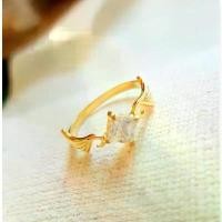 ราคา แหวนเพชรCZ รัสเซียชุบทองคำ18k#ทองเหมือนจริง (1731761641391556006)