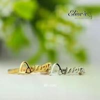 ราคา ER-1082 แหวนเพชรCZ เกรดพรีเมี่ยม อักษร LOVE ชุบทองคำขาวหนาพิเศษ แหวนแต่งงาน คู่รัก แหวนนิ้วก้อย (1731789753333483250)