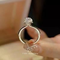ราคา แหวนผู้หญิง ดีไซน์นางฟ้าวุลเล่ต์ สไตล์ญี่ปุ่นและเกาหลีสุดโรแมนติก แหวนเพชร Moissanite เงิน S925 ชุบทอง เพชรหั่นบาง ๆ ดนตรีจิงหง 50 คะแนน เทรนด์แฟชั่น (1732211657125955745)