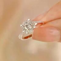 ราคา Royal Manor Moissanite แหวนเพชร ทองคำขาว แหวนเงิน แหวนแต่งงานสุดหรู แหวนหมั้นเพชร ของขวัญสำหรับแฟน (1732106462850287941)
