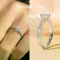 ราคา แหวนเพชร แหวนแฟชั่น สำหรํบผู้หญิง ปรับขนาดได้ ฟรีไซส์ แหวนหมั้น (1731748548046456128)