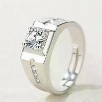 ราคา แหวนเงิน 925 สำหรับผู้ชาย ดีไซน์เปิดพร้อม Moissanite แหวนนิ้วชี้เดี่ยว แหวนส่วนบุคคล เงินสเตอร์ลิง สไตล์ครอบงำและอินเทรนด์ แหวนเพชร มีตัวอักษร ตกแต่ง กระเป๋า หัว นะโม ของ แท้ (1731254733495371045)