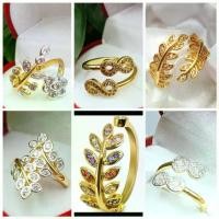 ราคา HK K148 แหวนแฟชั่น แหวนเพชร แหวนใบมะกอก (ฟรีไซส์) (1731256084185515152)