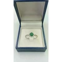 ราคา แหวนมรกต ( แหวนพลอยแท้) เงินแท้ 925 ชุบทองคำขาว ขายร้อน (1731892732063155311)